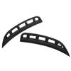 Pair Front Bumper Side Air Vent Spoiler Wind Knife Gloss Black Replacement for Mercedes Benz GLE Class 2019+