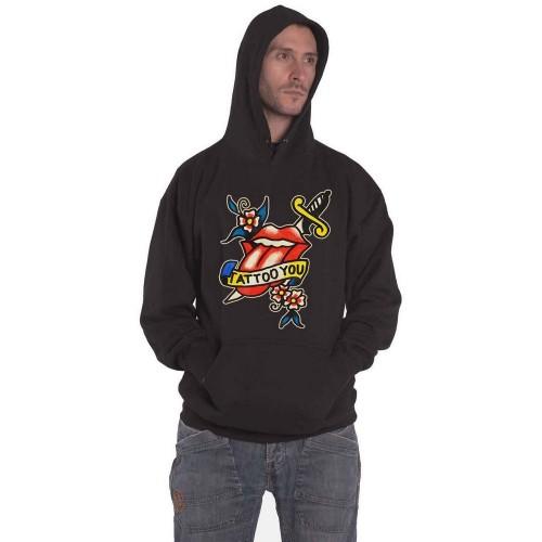 The Rolling Stones Unisex Adult Tattoo You Lick Hoodie