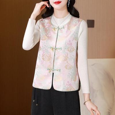 2025 Early Spring Vest Jacquard Vest Versatile Vest with Retro Improved Vest Retro Style