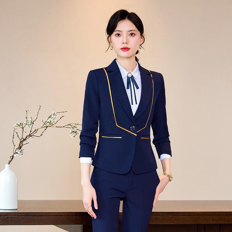 Spring 2024 Women's Professional Suit: Elegant Work Uniform for Jewelry Stores & Beauty Salons