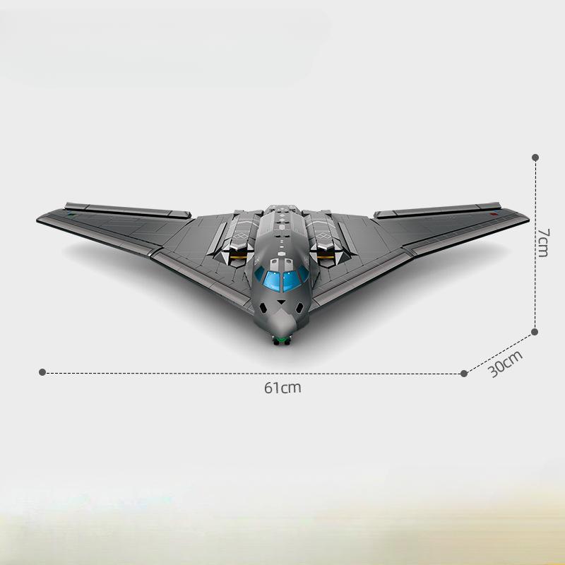 USA H-20 Stealth Strategische Bomber Kämpfer Modell Bausteine Technische Sergeant Kampf Flugzeug MOC Ziegel Spielzeug Geschenk