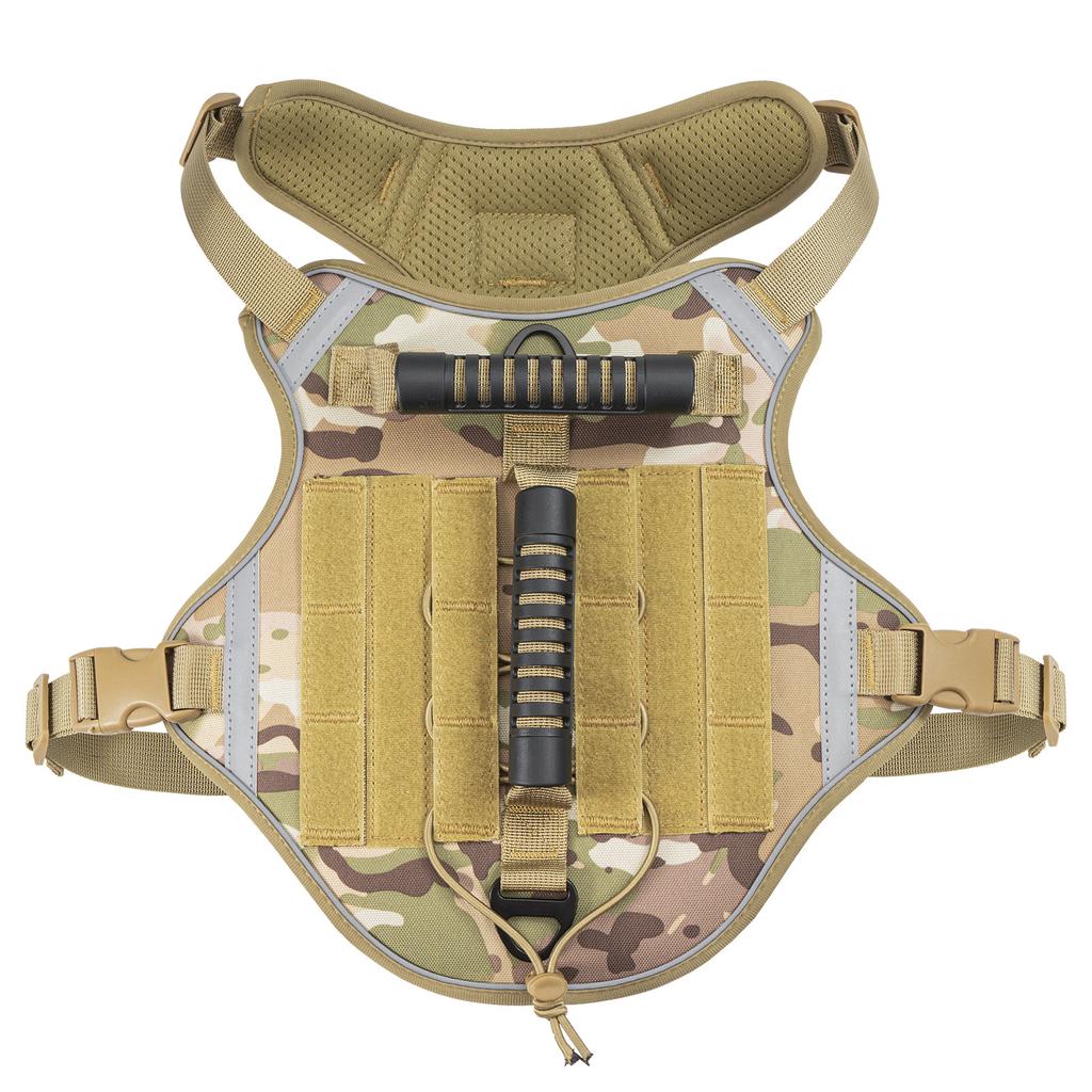 Chest Back Dog Tactical Chest Back Traction Rope Breathable Vest Clothing Outdoor Military Dog Training Chest Strap Large Dog
