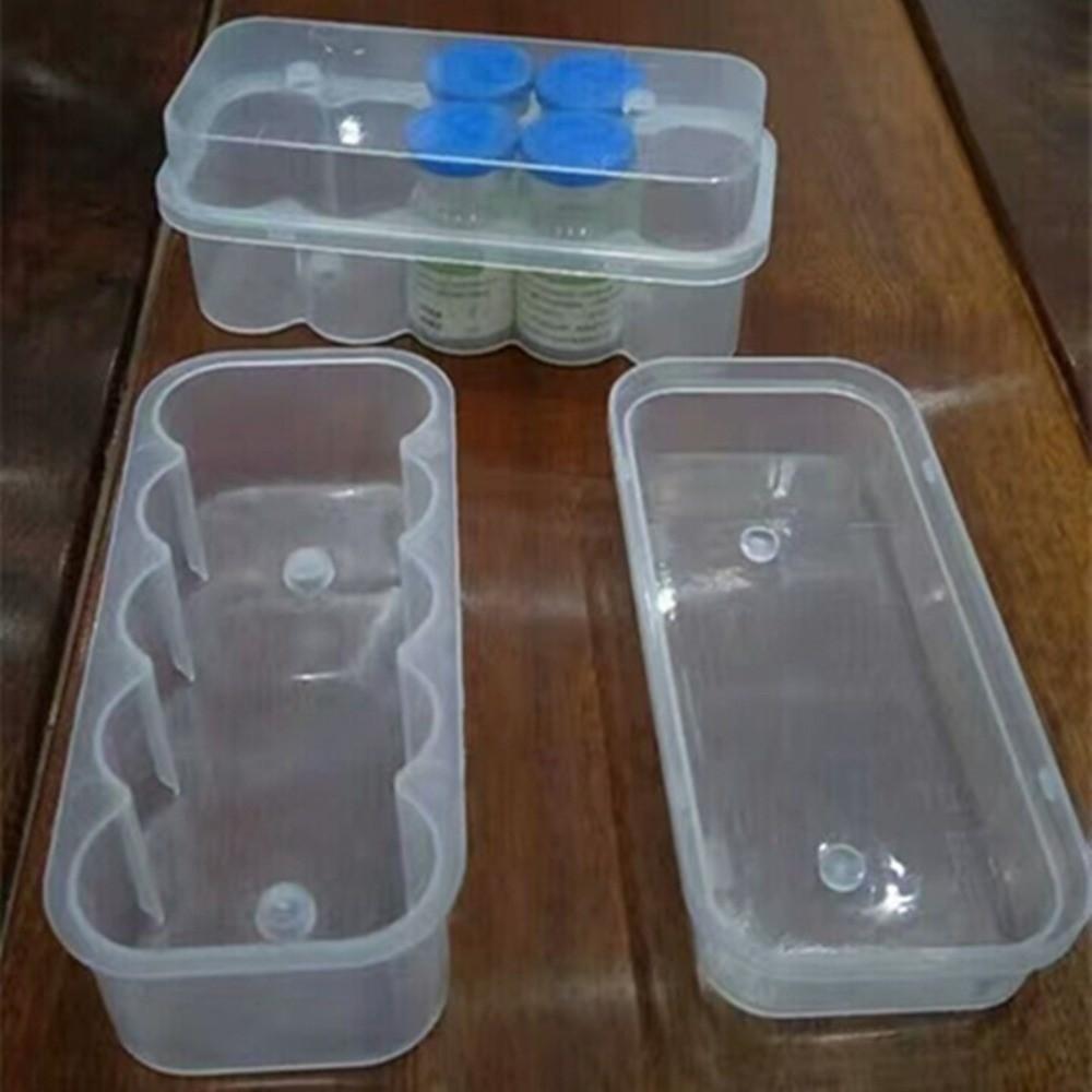 3/5/7/10 ML Insulin Vial Storage Case 10-Slot Plastic Peptide Protector Box Transparent Dust-proof Mini Vial Holder Home Outdoor