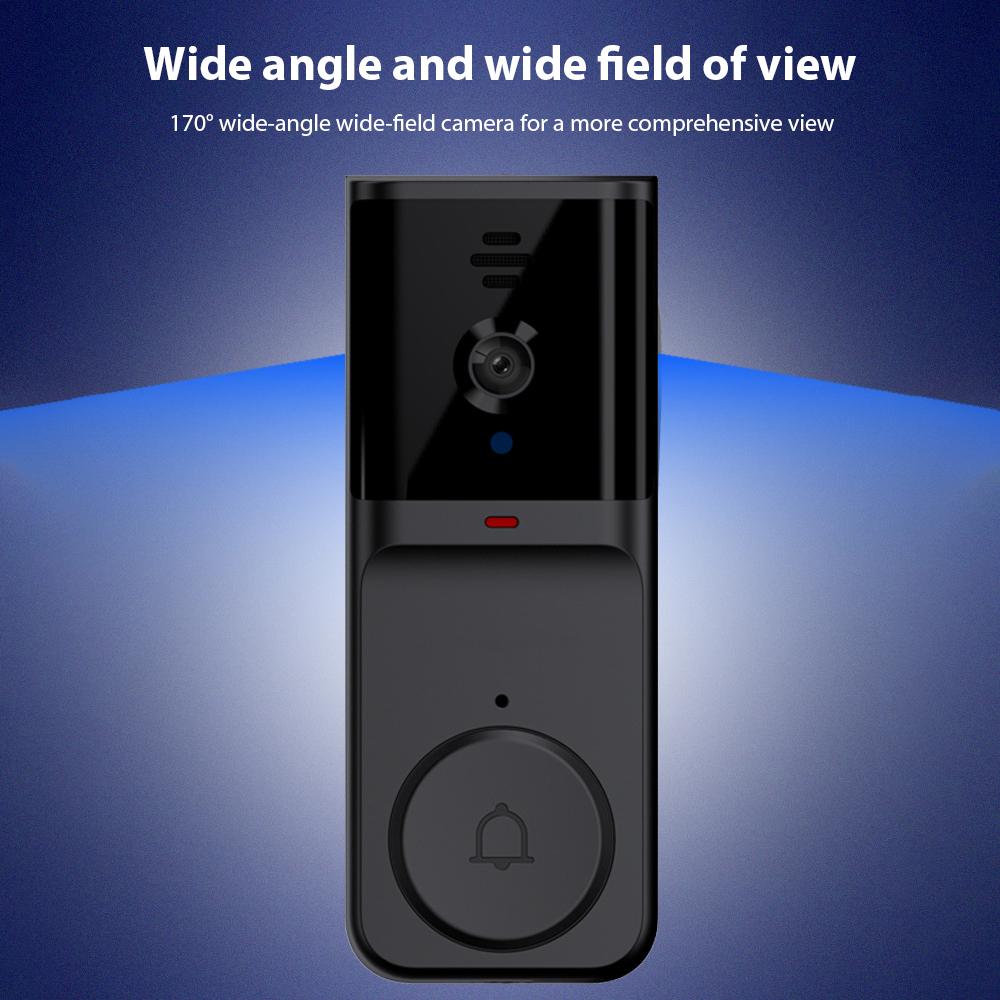 Inteligentny dzwonek do drzwi z kamerą i dzwonkiem na podczerwień, podgląd w nocy, 2,4 GHz, bezprzewodowa kamera wideo WiFi