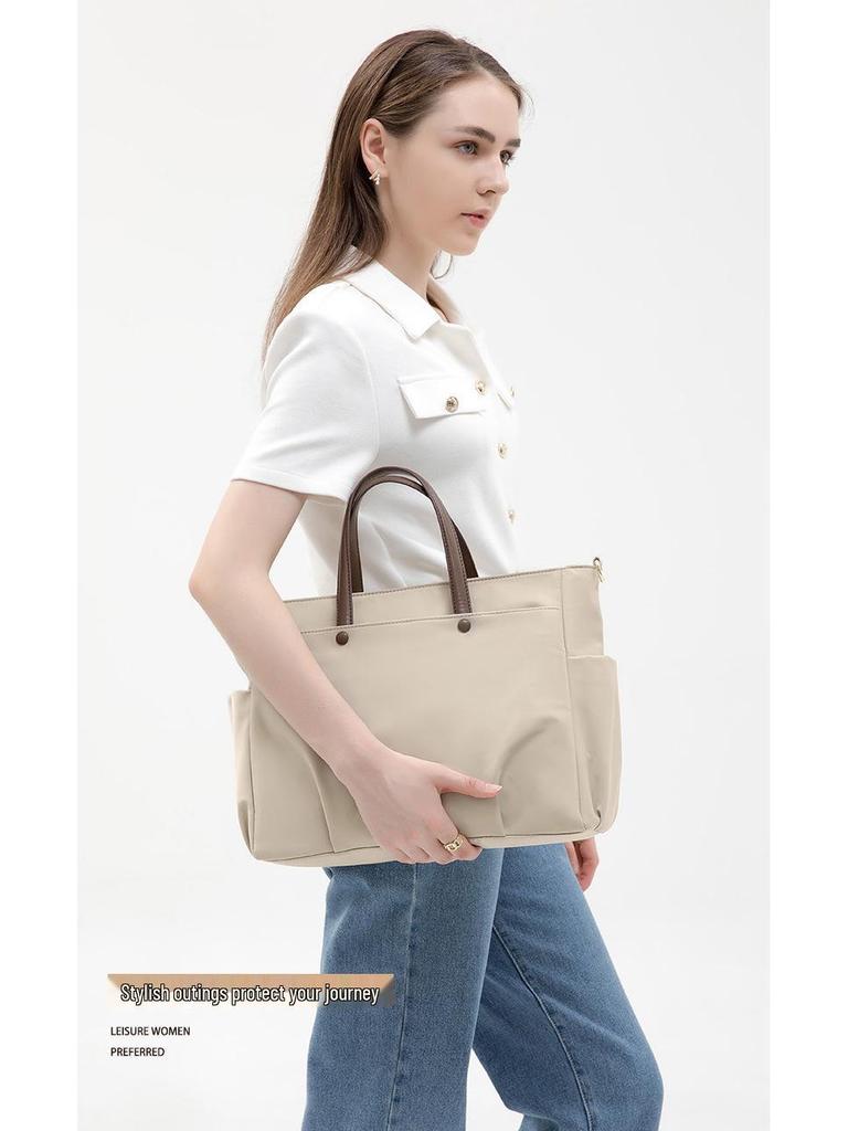 Borsa a Spalla per Laptop da Donna, Cartella di Grande Capacità, Borsa a Tracolla, Custodia da 15,6 Pollici