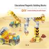 DiGe Geometric Magnetic Blocks - Building Blocks for Construction Vehicles & Castles - Children's Toys