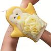 Cartoon Dual-Purpose Bath Sponge and Scrubber for Women, Soft Fine Mesh Shower Glove for Home Use