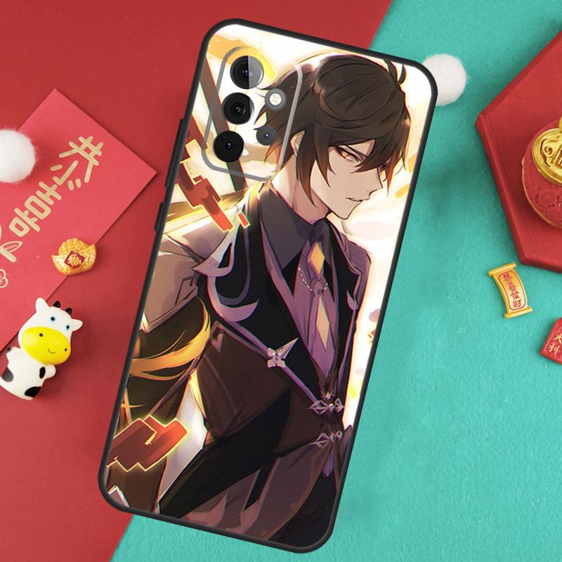Genshin Impact Zhongli Case For Samsung Galaxy A16 A17 A54 A34 A14 A15 A35 A55 A52 A12 A32 A13 A33 A53 A26 A36 A56