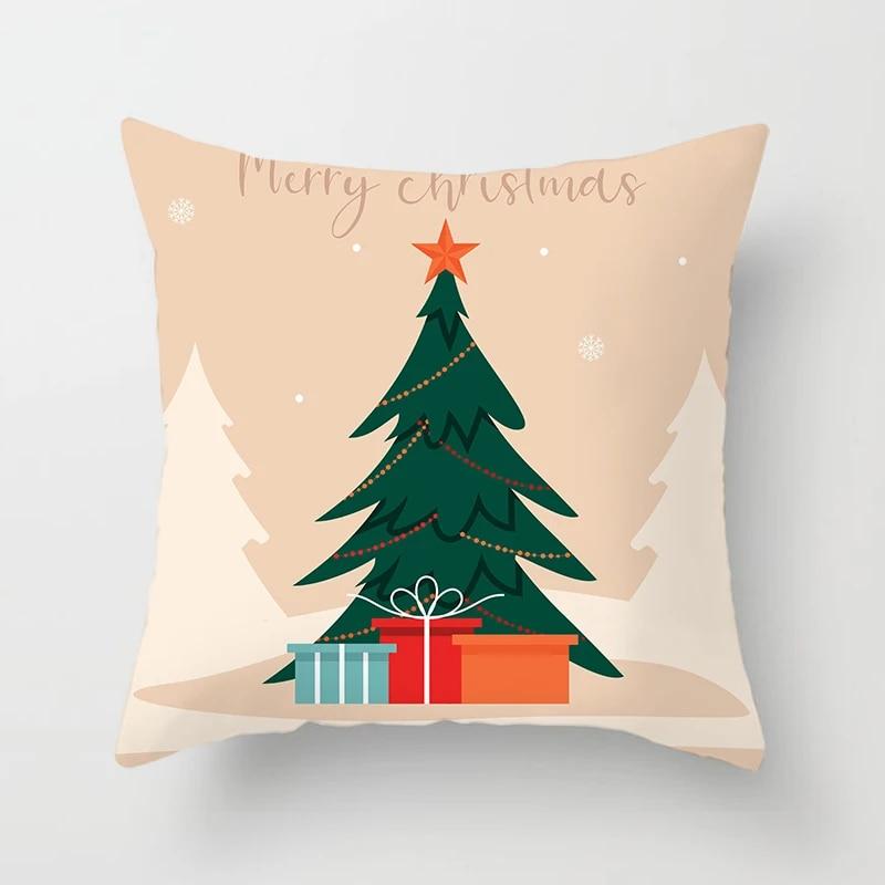 Winter Christmas Pillowcases Christmas Tree Pillowcases Sofa Home Decoration