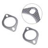 2Pcs Universals Exhaust Pipe Gasket with Two Holes Exhaust Downpipe Flange Automobile Parts Easy to Installation