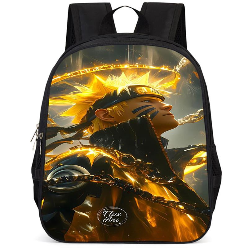 Naruto 15-inch Large Capacity Backpack Lightweight Oxford Cloth School Bag For Kids