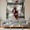Linkin Park Hybrid Theory Album Cover Soldier Fairy Stencil Grunge Wall Tapestry Rock Music Decor for Man Cave Bedroom Gift