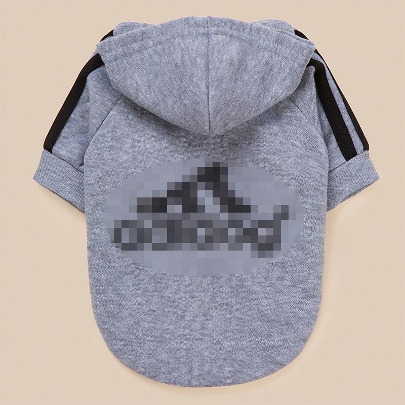 Pulover cu glugă, cu patru picioare, pentru câini și pisici, cu nasturi multicolori - Îmbrăcăminte pentru animale de companie de toamnă/iarnă.