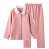 Womens Thermal Fleece Pajama Set Long Sleeve Plaid Lounge Wear Winter Home Outfit Soft Cozy Sleepwear