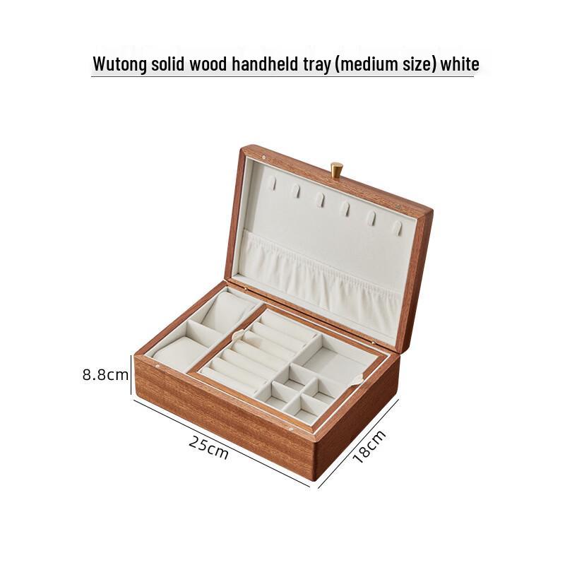 Handun Black Walnut Solid Wood Jewelry Box