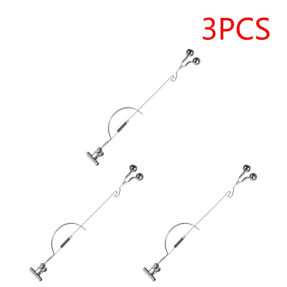 Fishing Rod Bite Bait Alarm Stainless Steel Night Fishing Alarm Bells Carp Tackle Anti-corrosion Anti-rust Fishing Equipment