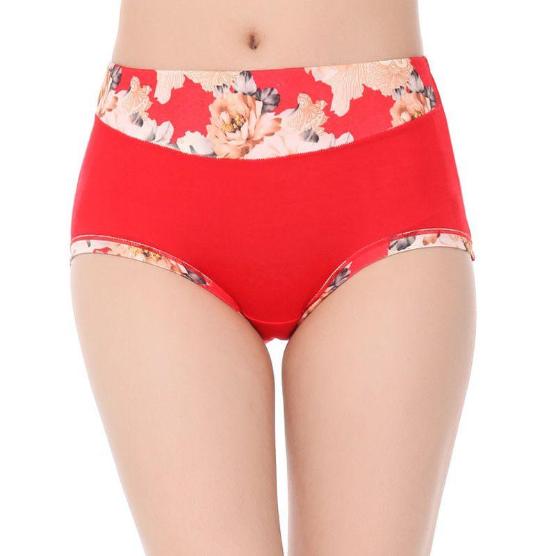 Women Sexy Underwear Modal Panties Floral Underpant Elegant Boyshort Briefs For Comfort