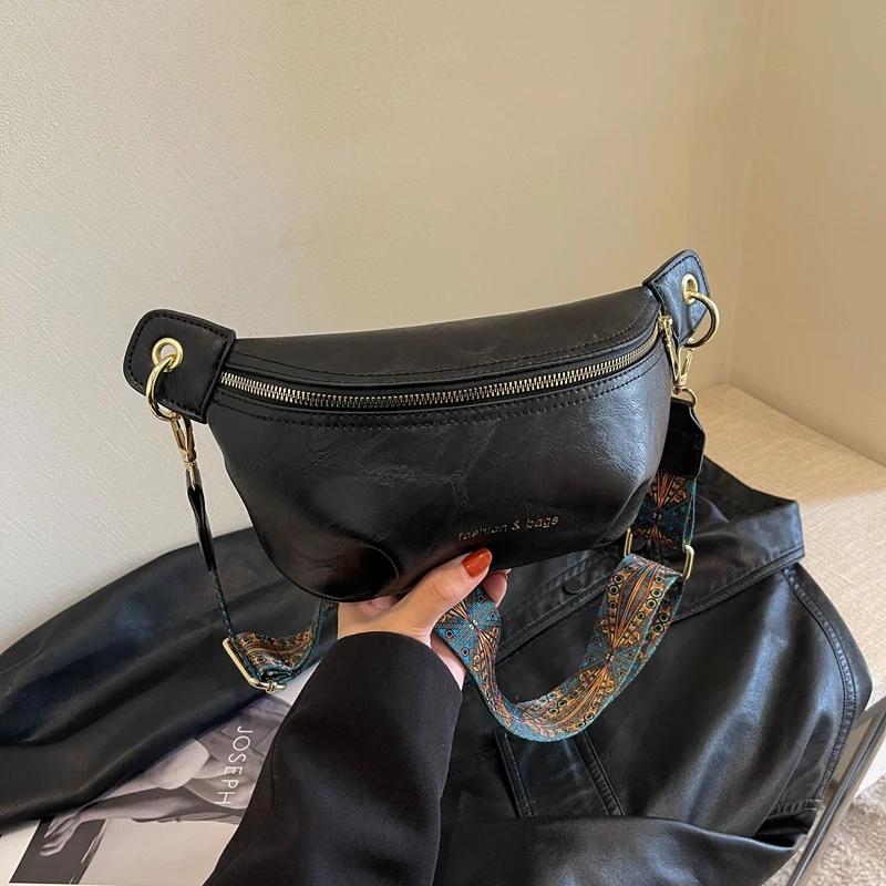 PU Zipper Youth Ladies Waist Packs Advanced Sense Female Crossbody Bags On Sale  Brand Hot Sale