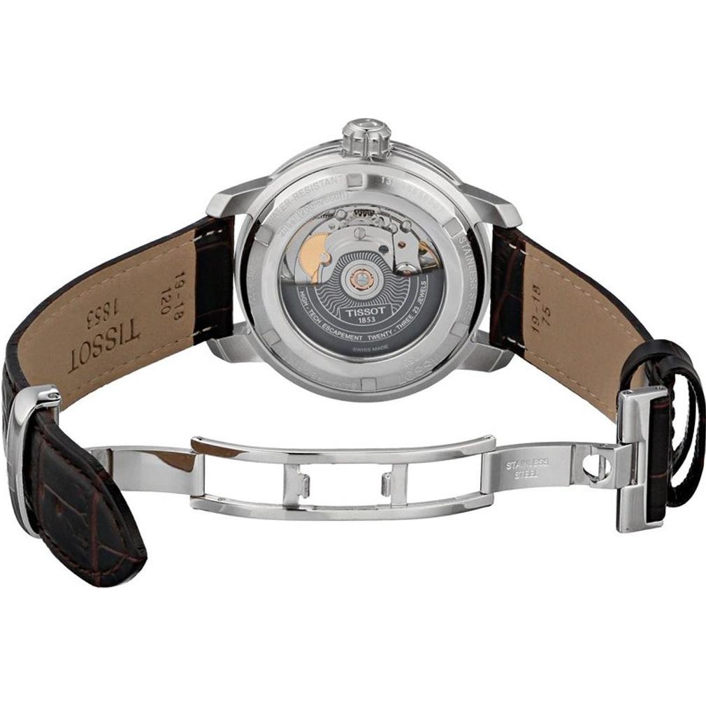 TISSOT Automatic Mechanical Movement Men's Watches Watch 39mm White Dial Stainless Steel Case T055.430.16.017.00