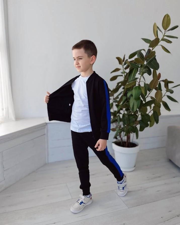 Boys’ Athletic Set – Elastic Waist Pants & Colorful Lampos Detail, Any season, 6152-057-4 HC