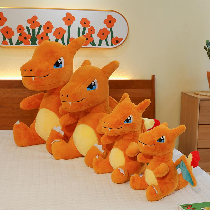 Simulated Charizard Doll Pillow Anime Dinosaur Cartoon Plush Toy Soothing Boy Doll Wyvern Rag Doll