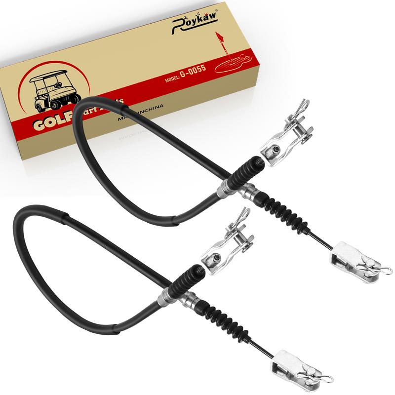 Roykaw Golf Cart Brake Cable, Driver & Passenger Side for Club Car DS 1981-1999, OEM # 1011125, 1011403, 1016761-01
