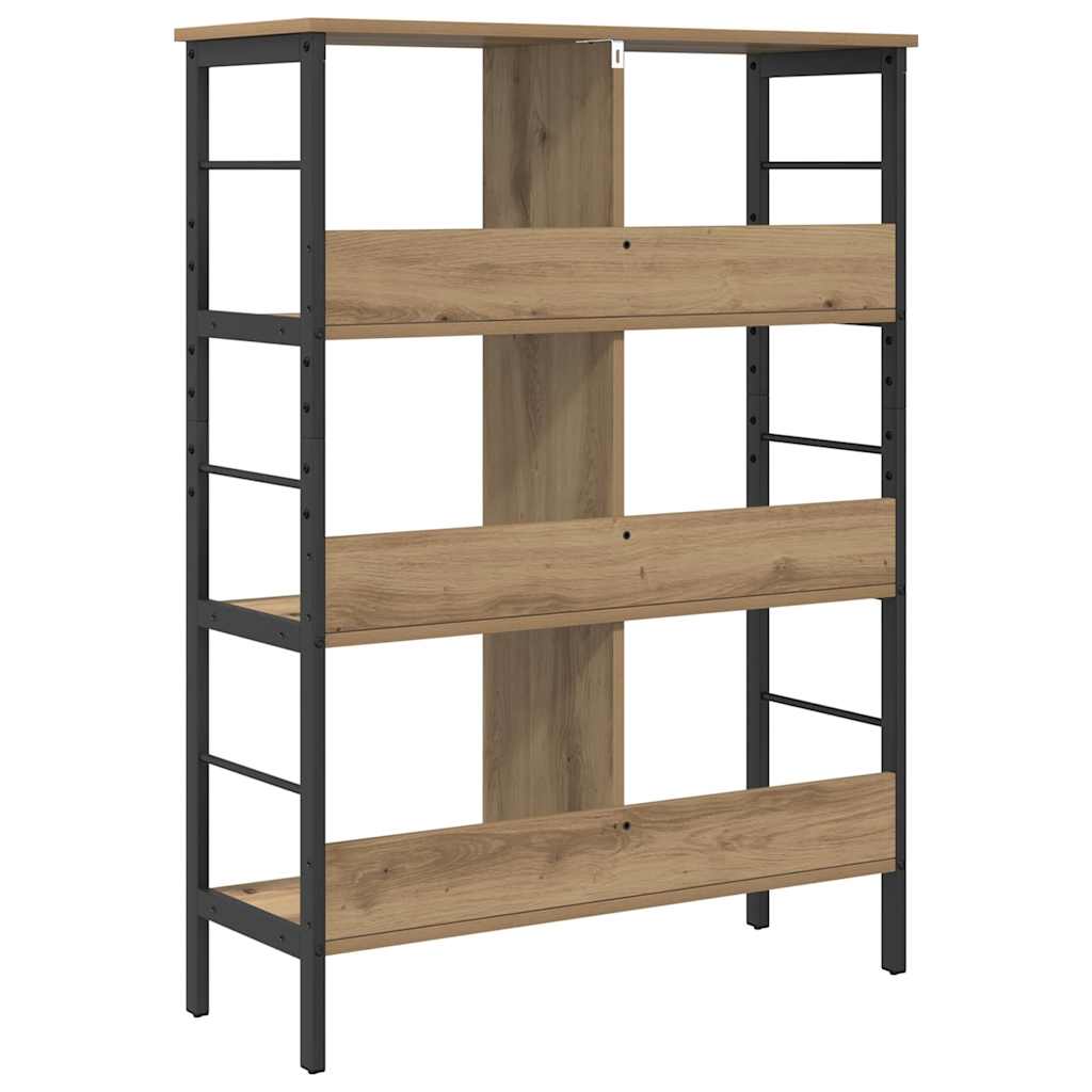 Artisan Oak Bookshelf 82 x 32 x 112 cm Engineered Wood