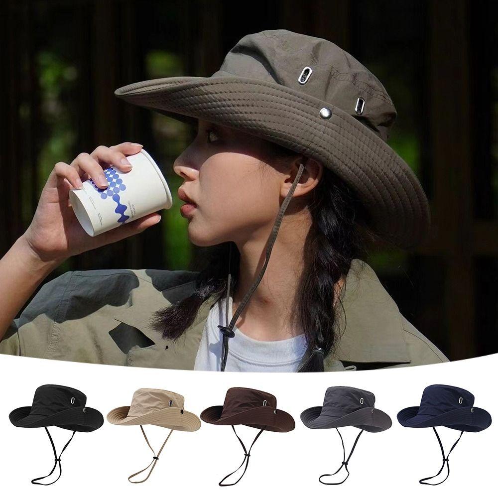Waterproof Fisherman Hat Wide Brim Mountaineering Caps New Bucket Hat  Outdoor