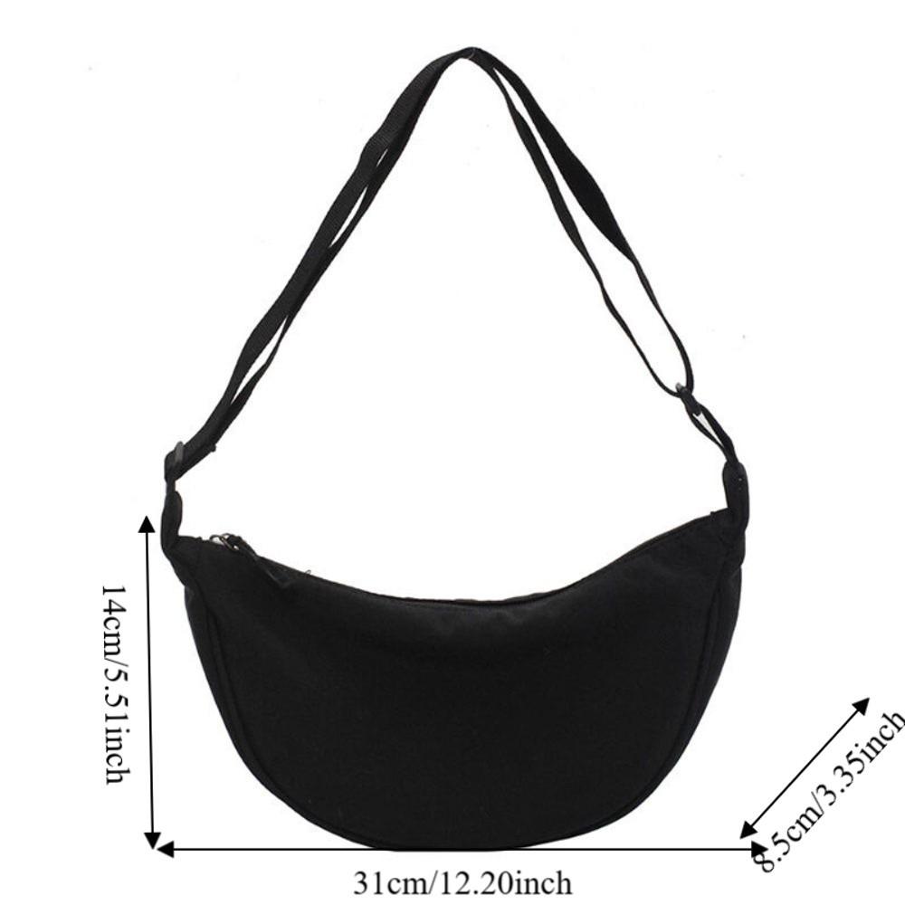 Underarm Bag Canvas Crossbody Bag Single Shoulder Bags Korean Dumpling Bags Women Messenger Bags
