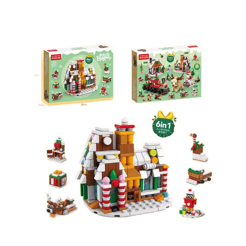 Christmas Train & Reindeer Building Blocks - Compatible with Lego for Holiday Gifts