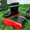 Mode Outdoor Herren Regenstiefel Mode High Tops Wandern Angeln Wasser Herrenschuhe Rutschfest Koch Arbeit Knöchelstiefel Herren Wasserdichter Stiefel