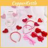 Valentine Heart Headband With Glitter Embellishments For Womens Party Decor