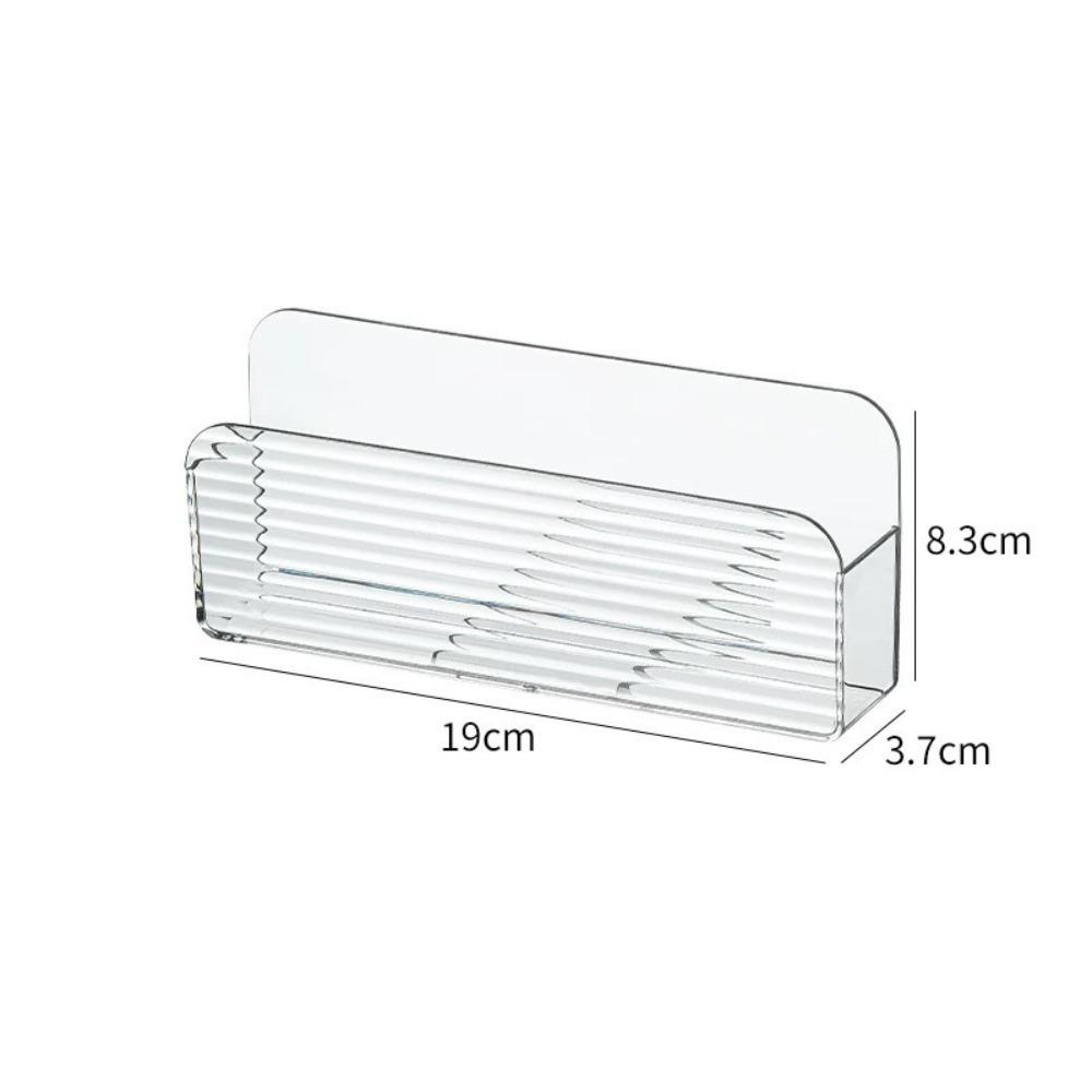 Multi-function Remote Control Storage Box Wall-mounted Punch-free Home Mobile Storage Shelf Transparent Acrylic Shelfs Cup Holders 5