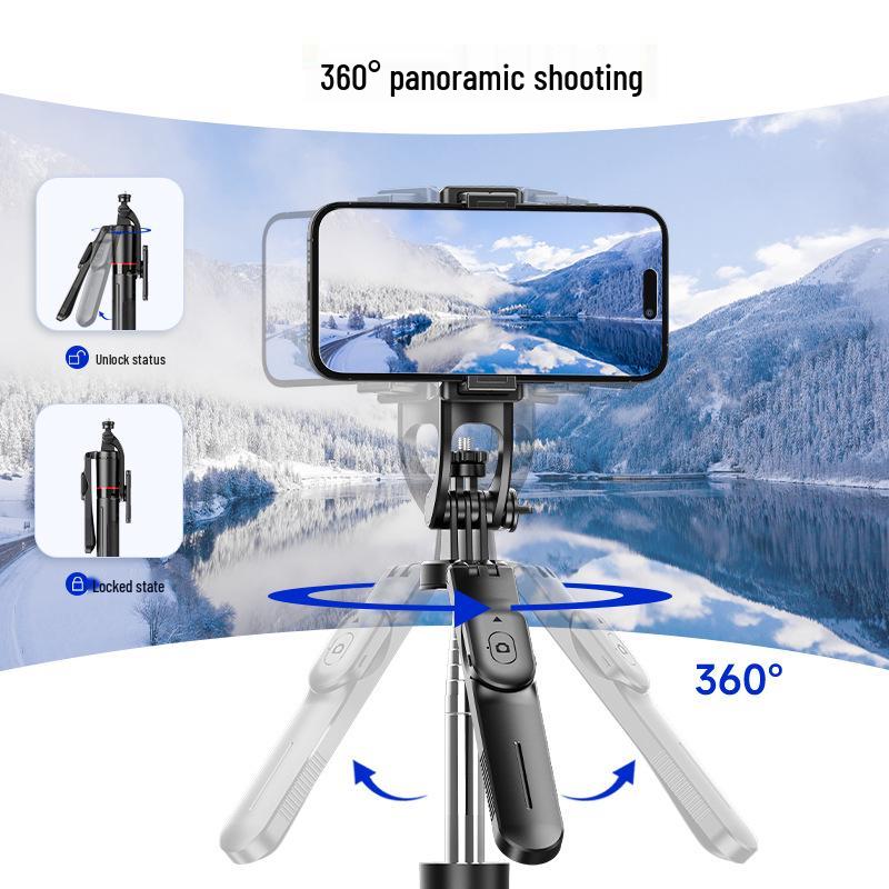 F16 Portable Bluetooth Selfie Stick & Tripod with Anti-Shake Phone Holder for Stable Shots