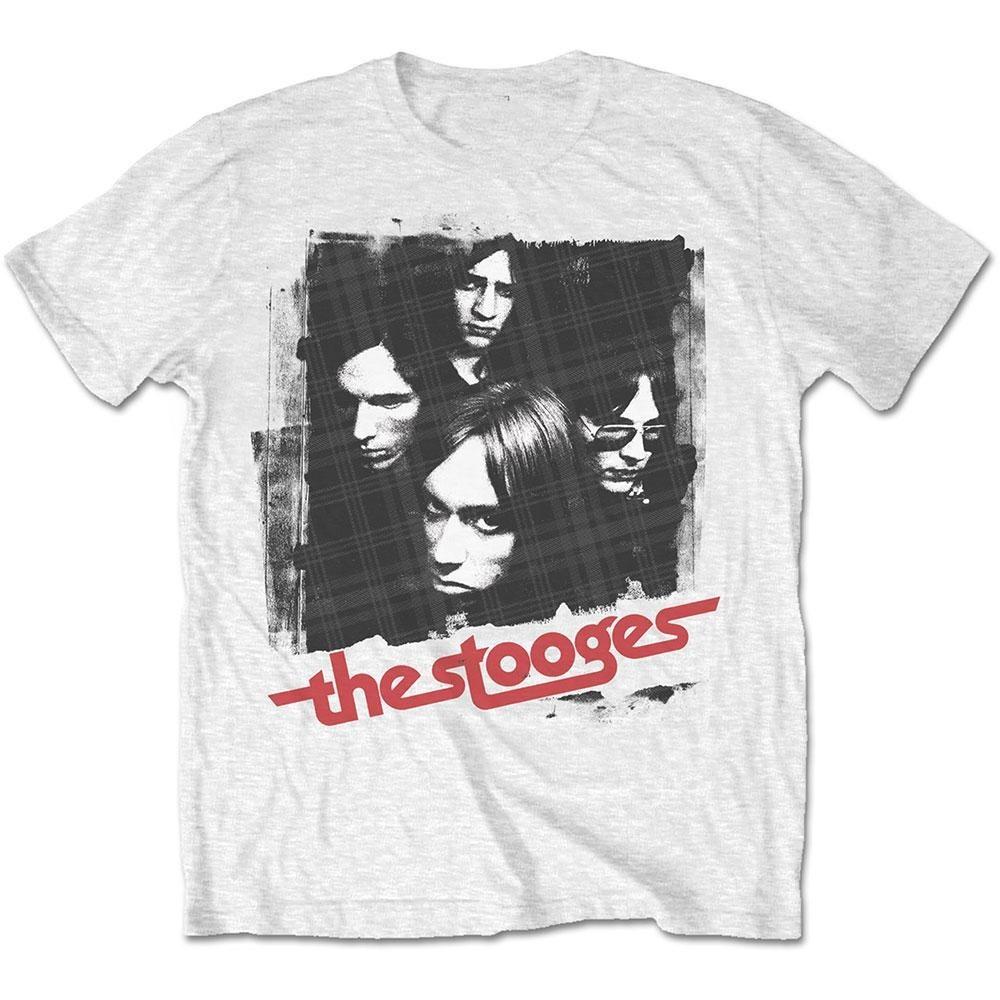 Camiseta de Algodón con Estampado de la Portada del Álbum Debut de The Stooges Streetwear Proto Punk Unisex Cuello Redondo Manga Corta