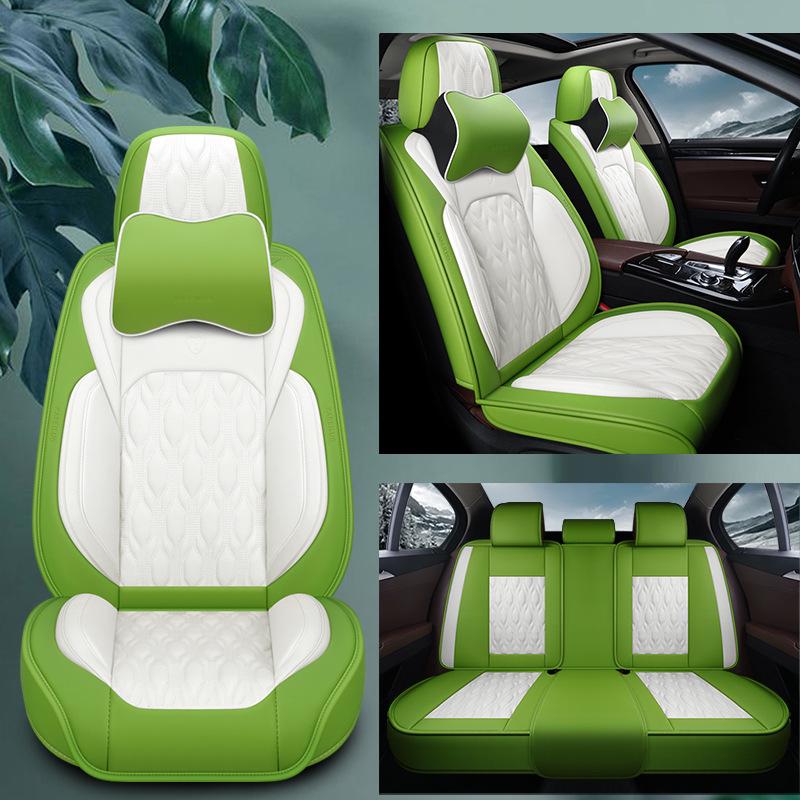 New Seamless Full Leather Universal Car Seat Cushion for All Seasons