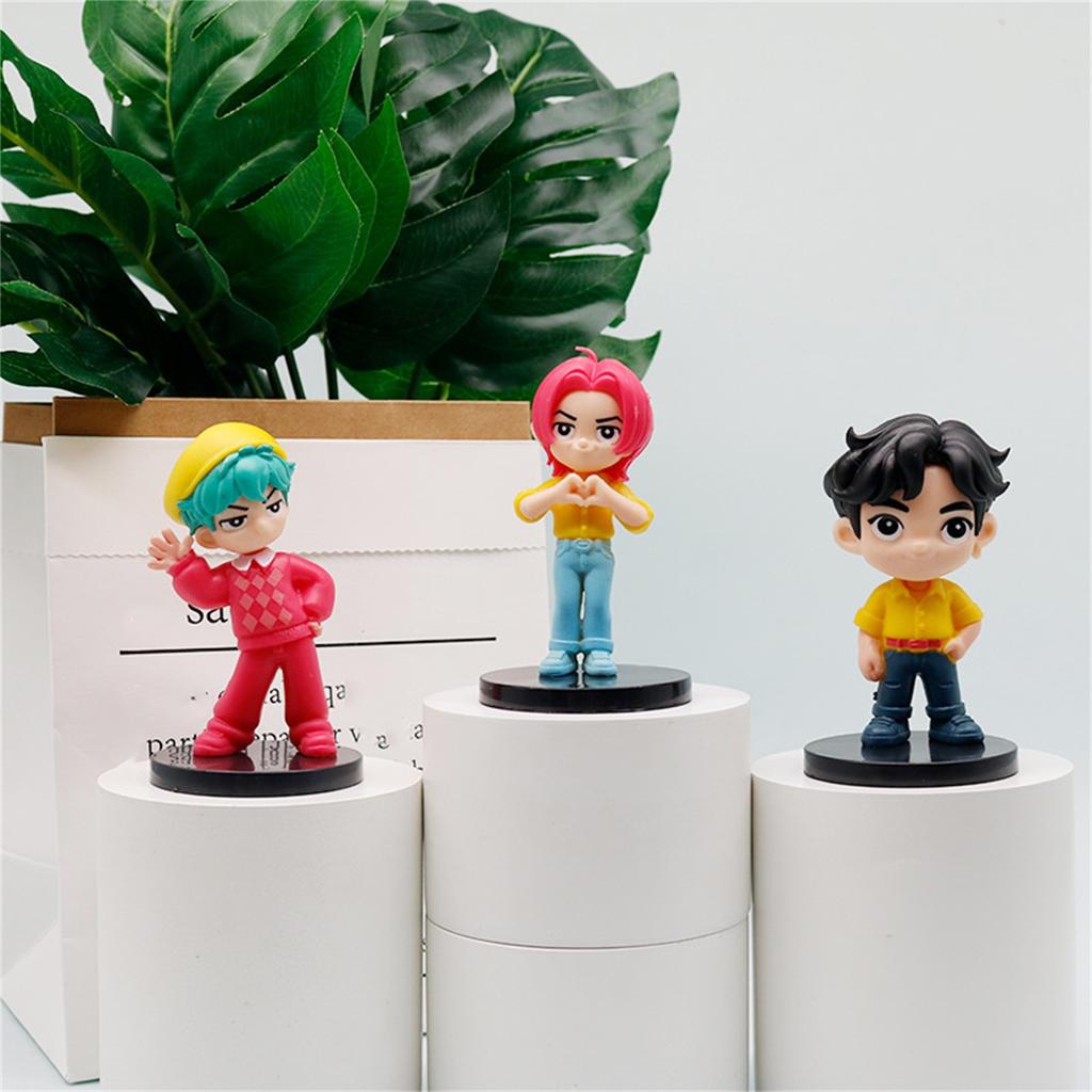 10-piece Doll Set, 4-inch Cute PVC Dolls, Fan Gift, Children's Gift, Home Decor