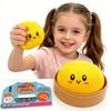 Pressão de Dumpling Dumpling Squishies Fofo Colorido Pão Brinquedo de Subida Lenta Alívio de Estresse Fidget Toy para Adultos Presente Anti-Ansiedade Presentes