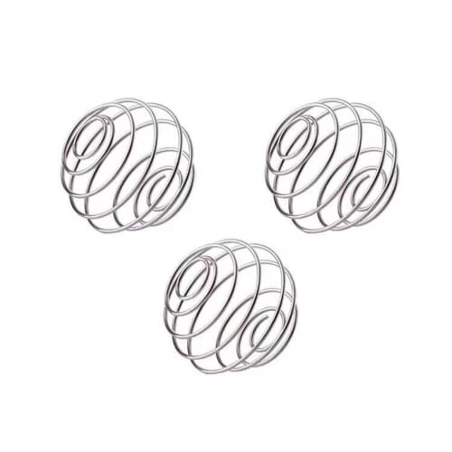 304 Stainless Steel Spring Ball Stirring Ball, Large Metal Ball, Egg White Powder Cup, Oscillating Cup Stirring Ball, Foam Ball, Foam Maker (Pack of 2