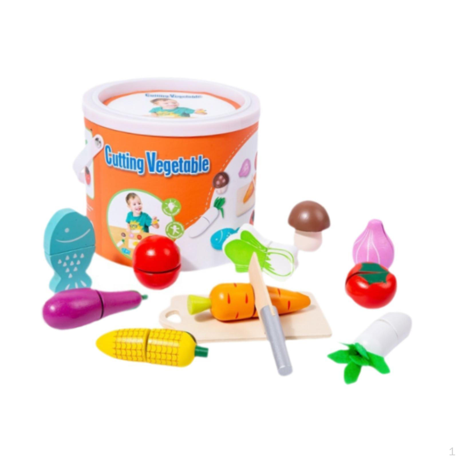 

Игрушечная нарезка фруктов и овощей, кухонный набор для ролевых игр с едой, игровой аксессуар для мальчика и девочки Vegetable