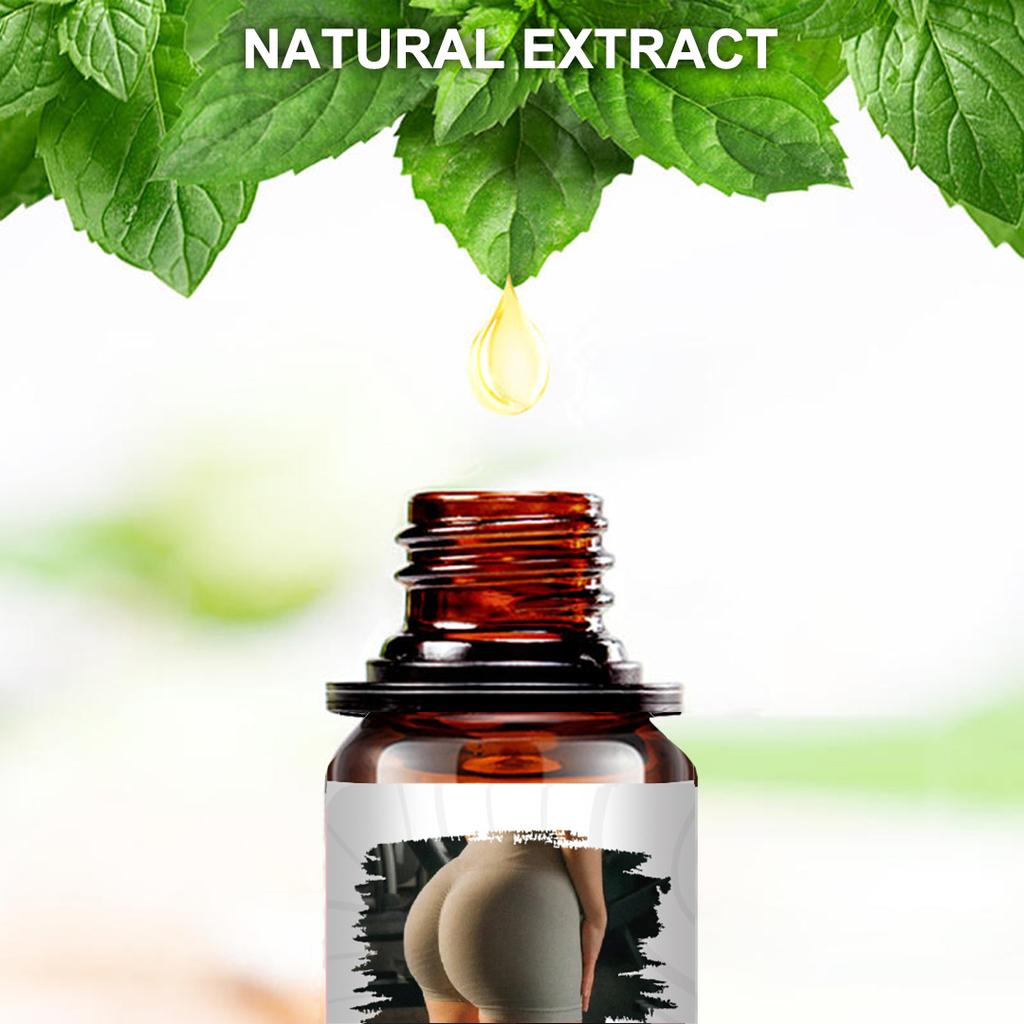 FAIR KING Zvýraznění hýždí Esenciální olej Zvětšení kyčle Enhancer Ass Lift Up Rostlinný extrakt Účinný masážní olej