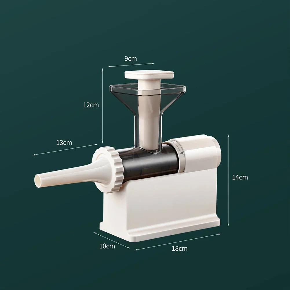 Household Manual Sausage Machine Rotary Meat Stuffer with Enlarged Feed Opening Detachable Components Easy Cleaning