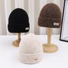 Small Face Warm Wool Hat Female Tide Autumn And Winter Versatile Letter Men Thickened Knitted Hat Cold Hat