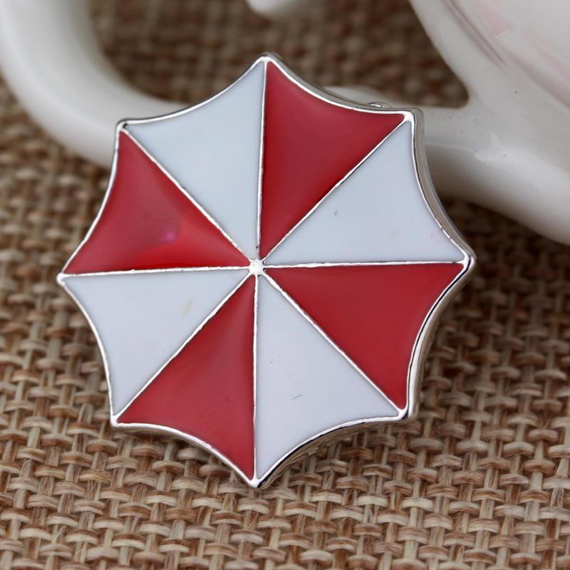 Protective Umbrella Brooch Badge, Small Red Umbrella Shaped Brooch, Exquisite And Versatile Clothing Pin Accessories