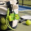Soft Silicone Pickleball Paddle Keychain Simulation Fitness Pendant Mini Keychain Daily Matching