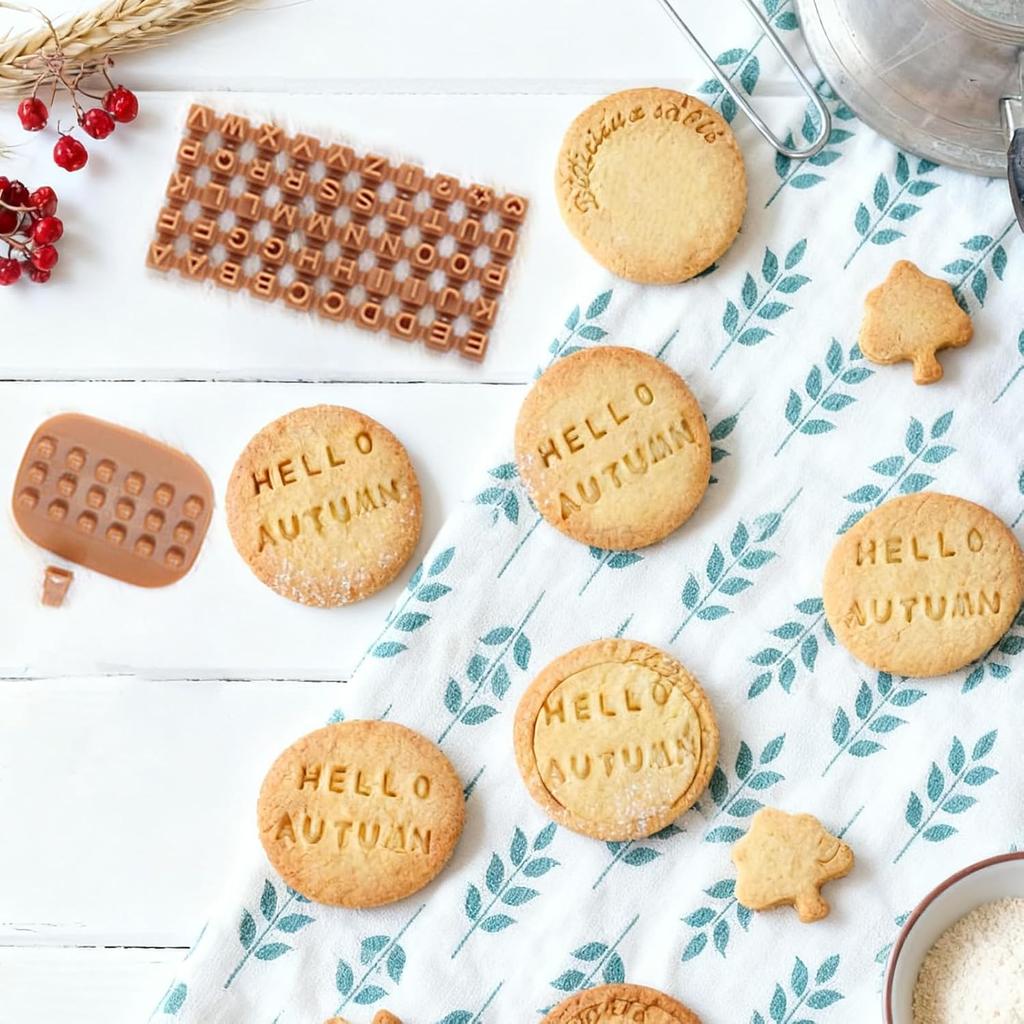 Polymer Clay Molds,Pottery Stamps for Clay Personalized,Number & Letter Stamps for Clay,Suitable for Baking Enthusiasts to Make Cake and Biscuit