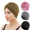 Elastic Twist Knot Turban Hat Wrap Style Cancer Chemo Hat New Islamic Headband  Women Headwear