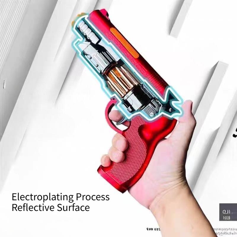 Boys Revolver Toy Pistol with Mist Light Vibration Effects Non-Firing Safety Toy Gun for Preschool Kids Party Favors for Child