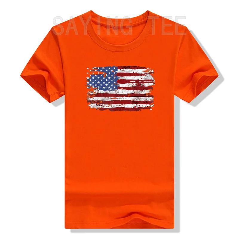 American Flag USA United States of America US 4th of July T-Shirt Funny Patriotic Graphic Tee Top Short Sleeve UnisexClothes
