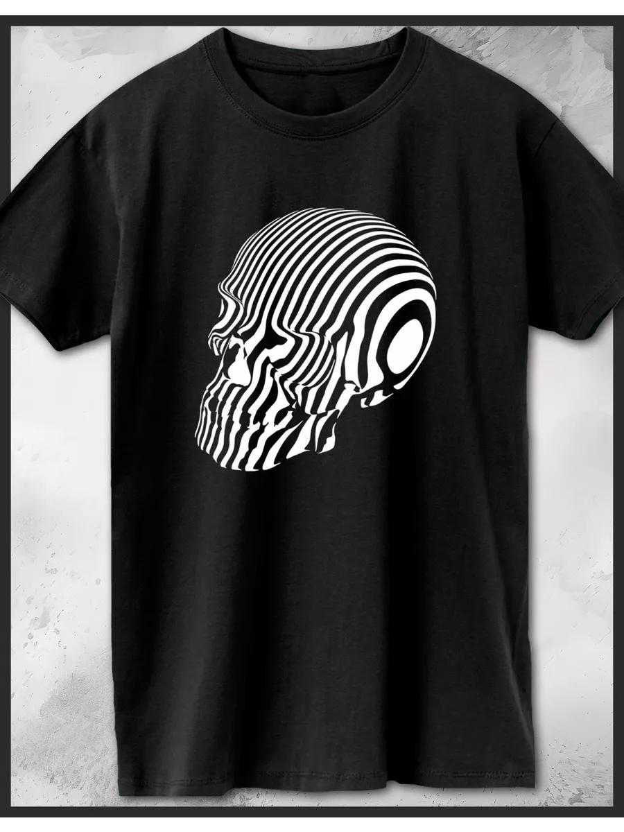 футболка с принтом черепа S